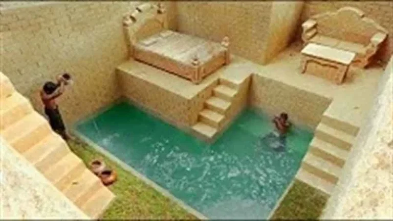 آموزش ساخت استخر در جنگل