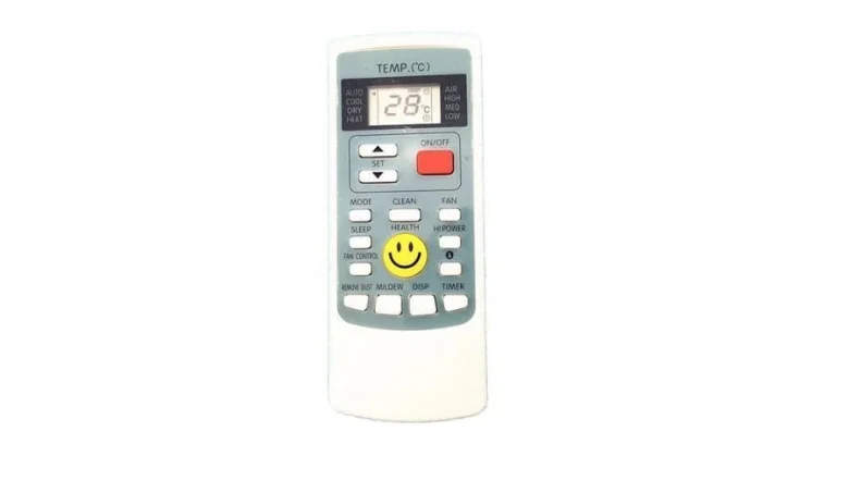 Signs on the General Gold air conditioner control