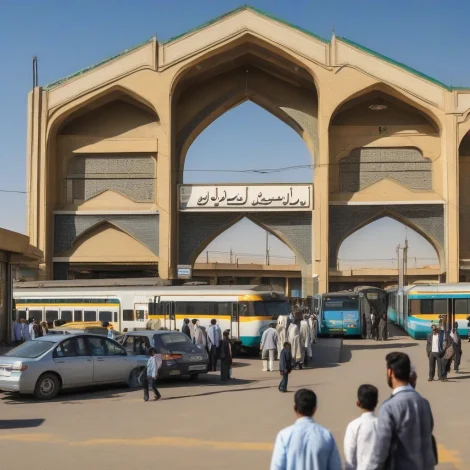 چگونه می توان به ایستگاه راه آهن اهواز رفت؟